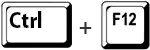 Combinaisons touches de raccourci Ctrl + F12 dans EEP