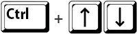 Combinaisons touches de raccourci Ctrl + Haut et Bas dans EEP