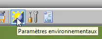 icône barre d'outils paramètres environnementaux EEP
