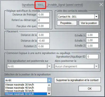 Image numéro ID d'un signal dans EEP