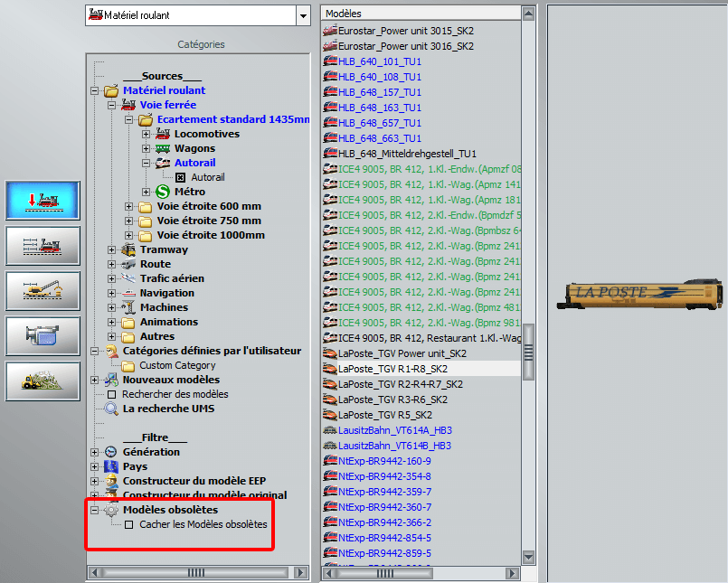 Image Modèle obsolète dans EEP