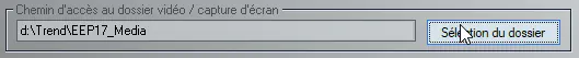 Image paramètre Dossier vidéos et images dans EEP