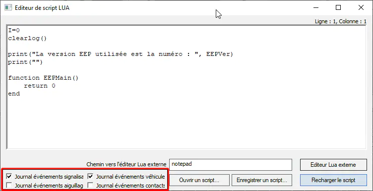 Image fenêtre Lua évènements dans EEP