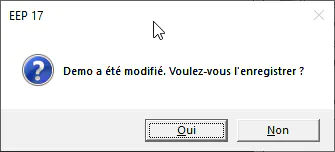 Image projet modifié dans EEP confirmation enregistrement