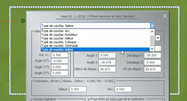 Image courbe spline, éditeur EEP