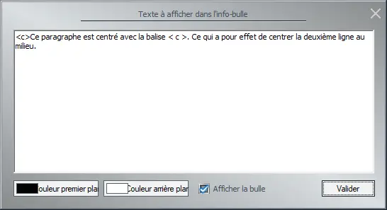 Image info-bulle centrée 2D dans EEP