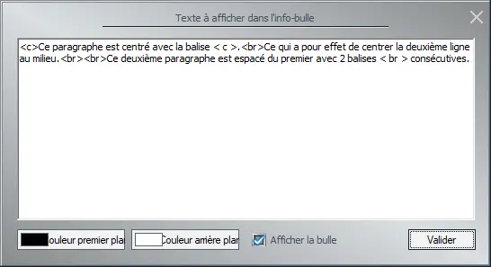 Image info-bulle centrée 2D dans EEP