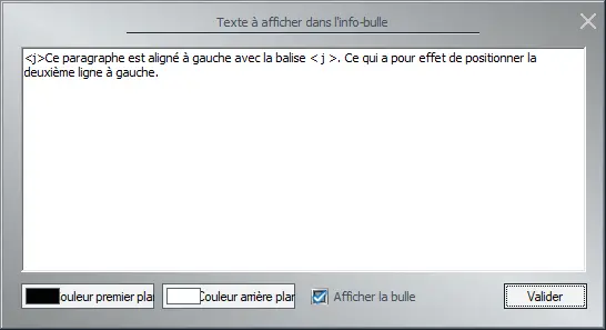 Image interface info-bulle alignement à gauche dans EEP