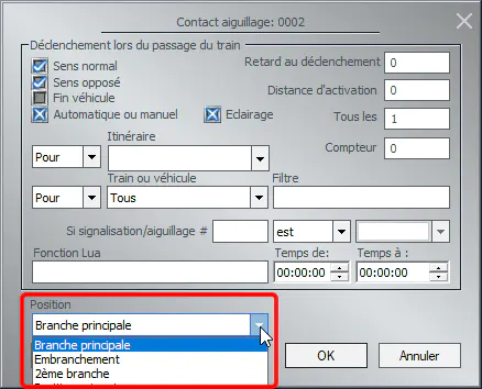 Propriétés contact aiguillage à 3 directions dans EEP