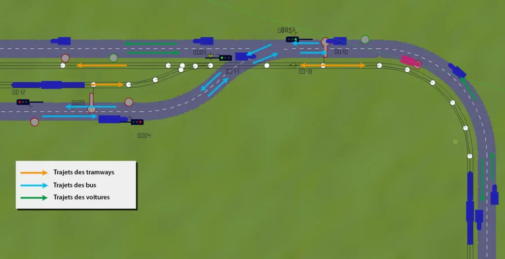 Tram Bus et Voitures avec Lua, figure 2